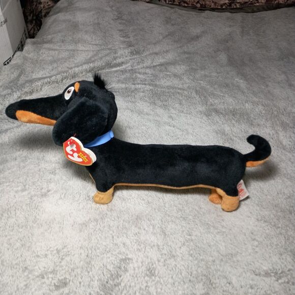 TY Beanie Baby 12” Medium "Buddy" Dachshund Dog Secret Life of Pets Plush NWT - Picture 11 of 16